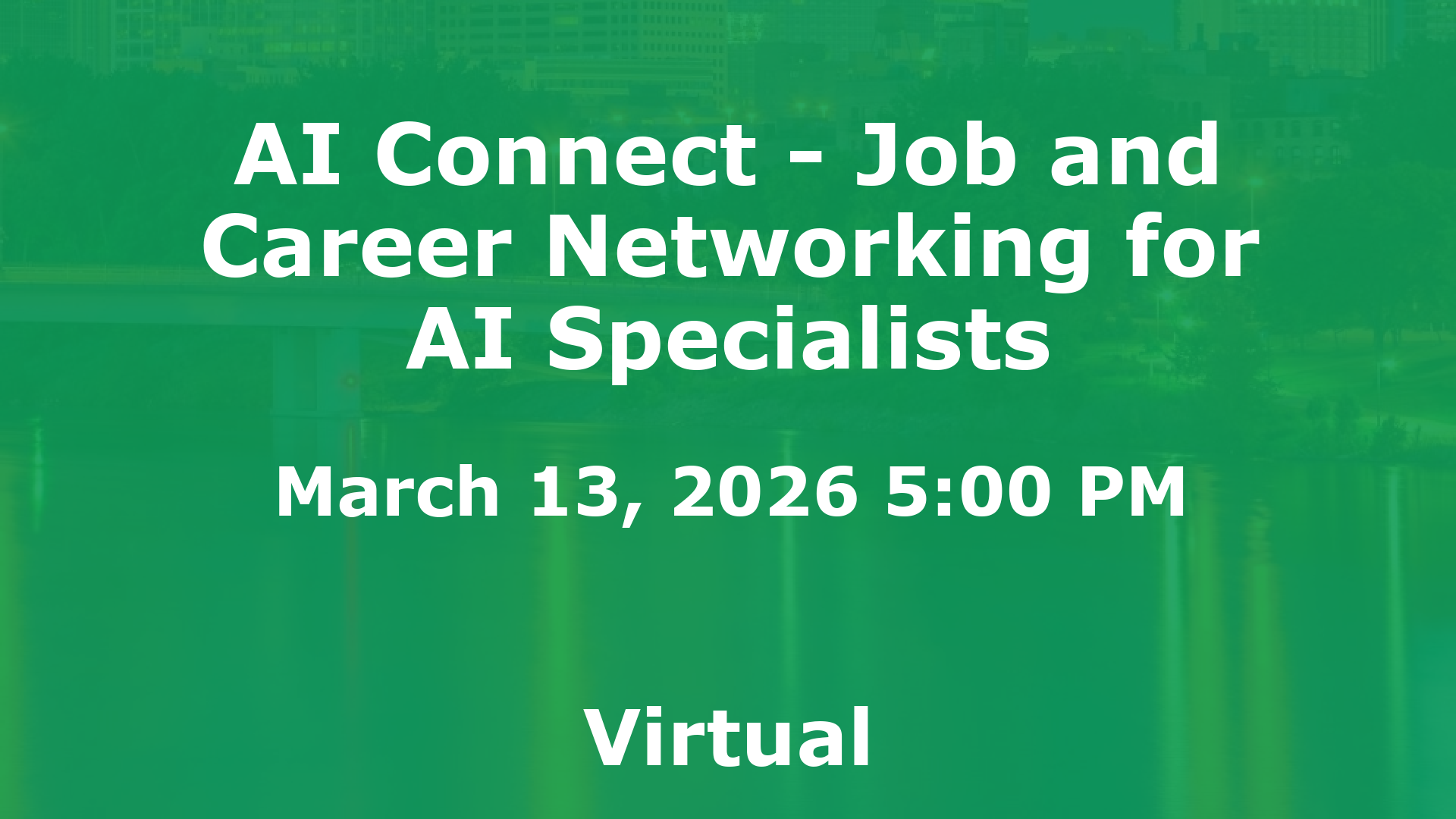 AI Connect - Job and Career Networking for AI Specialists event image